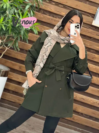 بارانی چهاردکمه یقه انگلیسی