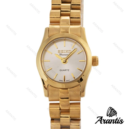 ساعت زنانه سیکو Diamond طلایی w-10202