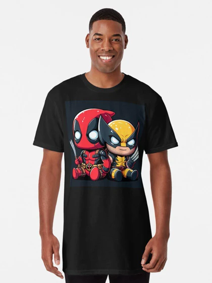 تیشرت لانگ ددپول | Wolverine chibi کد 246722