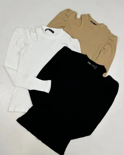 بلوز سرشونه چین اشکی