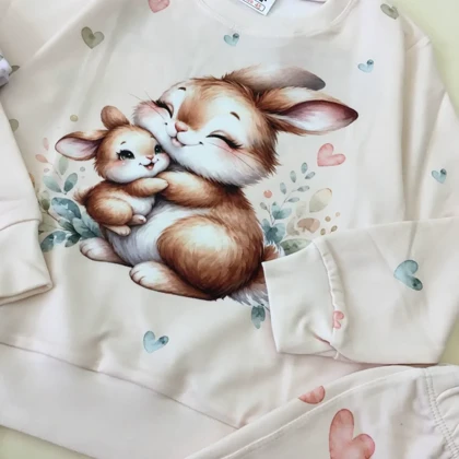بلوز شلوار دخترانه خرگوش کوچولو سایز 40 تا 55