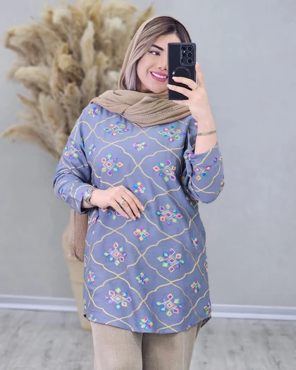 تونیک گلدوزی