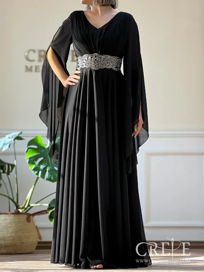 ماکسی سایزبزرگ کمرنگینی شنلدار