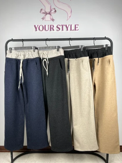 شلوار فوتر دوکمر 7701