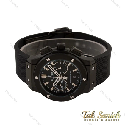 ساعت زنانه هابلوت سه موتوره کرنوگراف مشکی ایندکس سیلور Hublot-5753-L