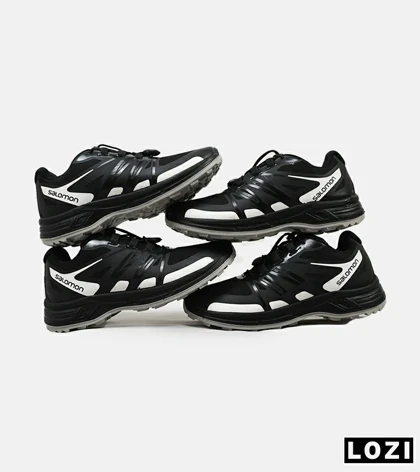 کفش کتانی کوهنوردی مردانه و زنانه مشکی سفید Salomon wings pro 2