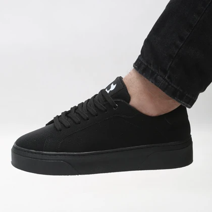 کفش و کتانی روزمره و راحتی مردانه مدل برشکا BERESHKA رنگ مشکی کد 41245