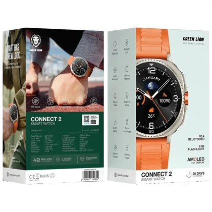 ساعت هوشمند گرین لاین Green Lion مدل GL-SWA61 صفحه نمایش آمولد (عکس از رنگ تیتانیومی خواسته شد)