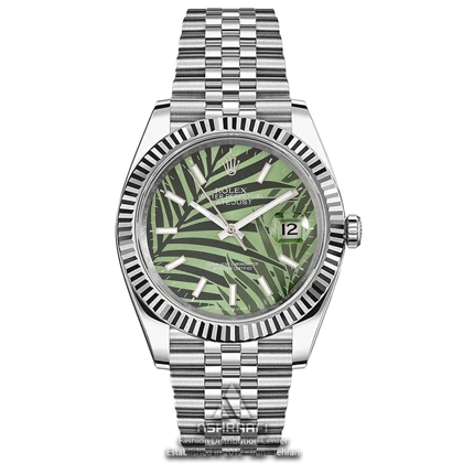 ساعت رولکس صفحه سبز Rolex Datejust Green Palm 41