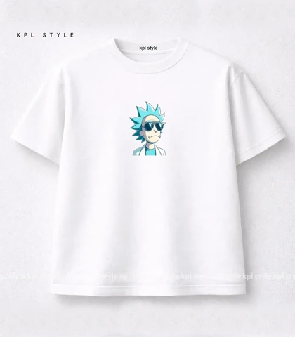 تیشرت باکسی یونیسکس طرح Rick and Morty کد 1387