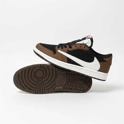 کفش کتانی جردن 1 تراویس اسکات موکا کد 294592