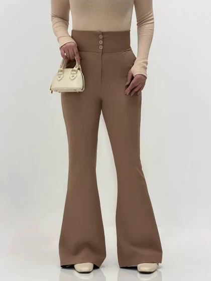 1460- شلوار باربی دمپا کمرگن