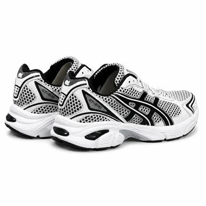 کفش کتانی بزرگ پا (کیفیتاورجینال) مدل اسیکس سفید مشکی ASICS