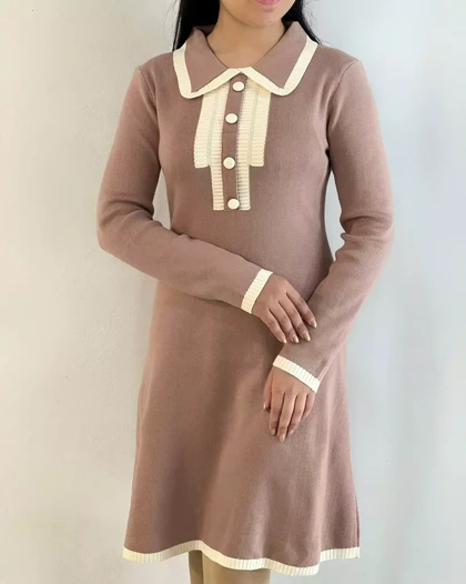 پیراهن بافت گرماژ بالا کد 5331