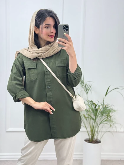 مانتو کتان صحرا