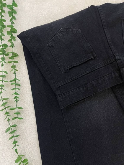 شلوار جین شافل سیسی (مشکی)