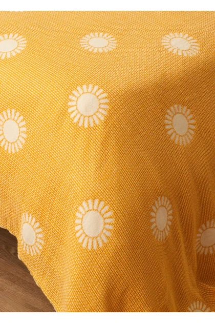 روتختی دو نفره Bella Maison مدل Sunny پنبه‌ای - زرد