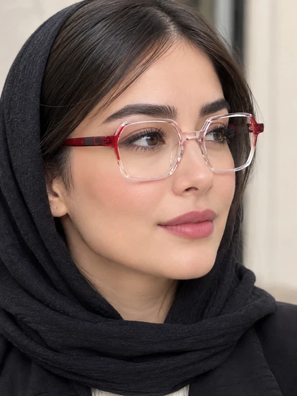 فریم عینک بلوکنترل آیسن کد 28089 عینک کامپیوتر سبک و یونیسکس با لولای فلزی