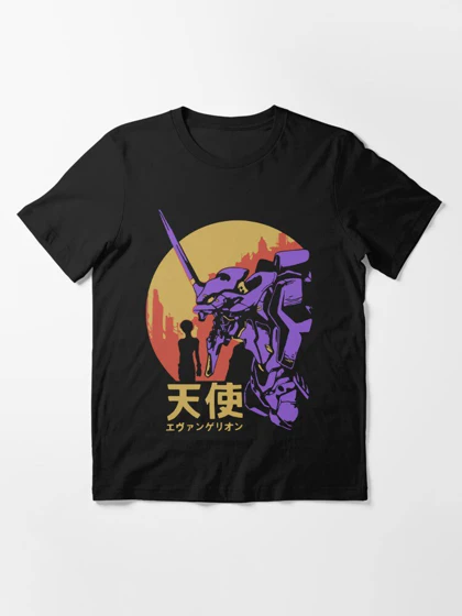 تیشرت طرح نئون جنسیس | Neon Genesis Evangelion Retro Vintage Essential T-Shirt کد 221008