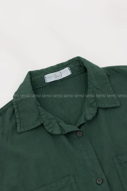 شومیز 2جیب لینن کد1005096