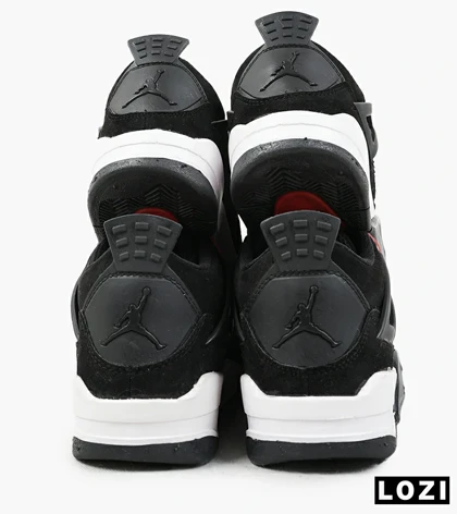 کفش کتانی مردانه مشکی قرمز Nike air jordan 4