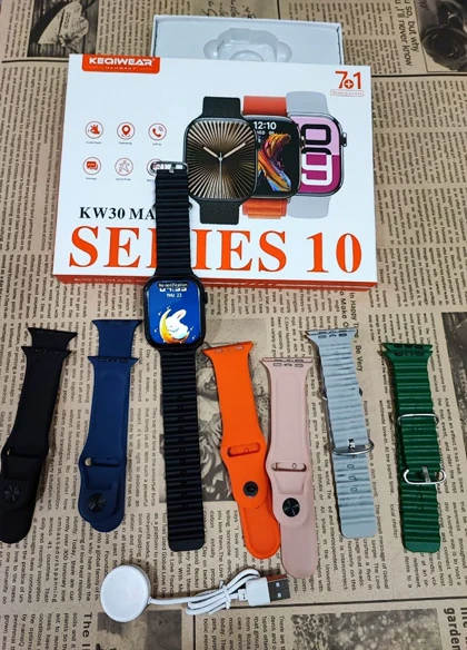 ساعت هوشمند 7بند Kwqiwear مدل Kw30 Max-چند رنگ