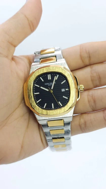 ساعت مچی مردانه پتک فیلیپ ناتیلوس Patek Philippe Nautlus طرح اتوماتیک موتور نما