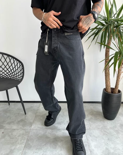 شلوار بگ استایل ذغالی ساده Rag&bone