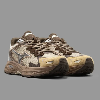میزانو ریسر اس قهوه ای بژ Mizuno Racer S Beige Brown
