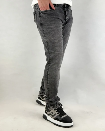 شلوار جین مردانه اسلیم فیت رنگ زغالی ronak dsquared