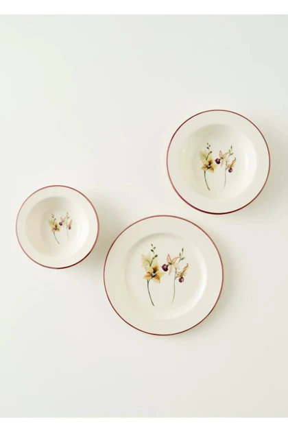 سرویس غذاخوری 12 نفره Bella Maison مدل Garden Stoneware استون‌ور - چندرنگ