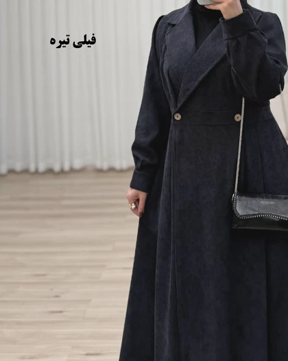 مانتو بلند کبریتی مدل کیارا