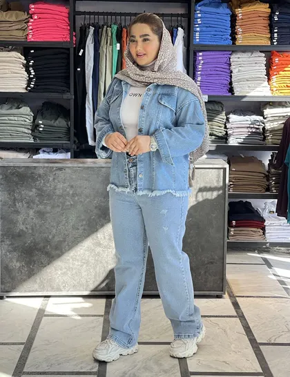 شلوار جین واید بگ کد : 141488