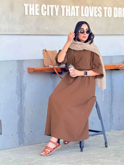 ست شومیز و پیراهن آستین پاکتی