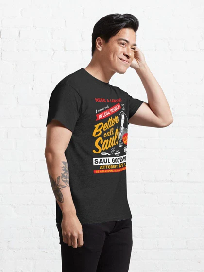 تیشرت لانگ پسرانه better call saul طرح Need A Lawyer Then Call Saul Dks Classic T-Shirt کد 194929