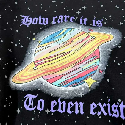 بلوز دورس وارداتی لاینردار کهکشان ستاره دار مشکی