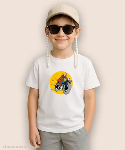 تیشرت بچگانه طرح تن تن کد 950