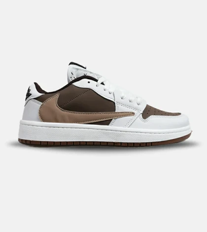 کفش کتانی مردانه سفید قهوه ای NIKE travis scott