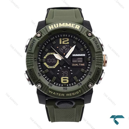ساعت هامر 2002 دوزمانه مردانه سبز Hummer-6588-G