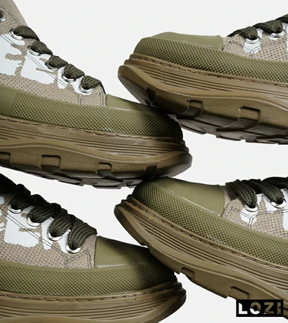 کفش کتانی نیم ساق سبز Alexander McQueen مدل 6884