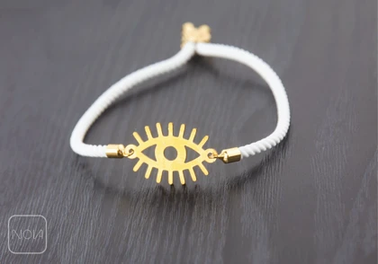 دستبند استیل بافت چشم نظر