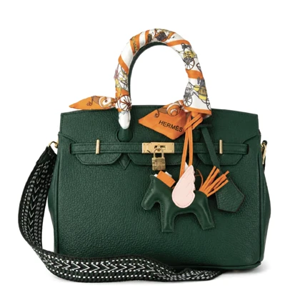 کیف چرم HERMES وارداتی سبز / هرمس
