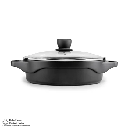 تابه گرانیت یونیک دو دسته سیلیکون مدل هلیوس سایز 28