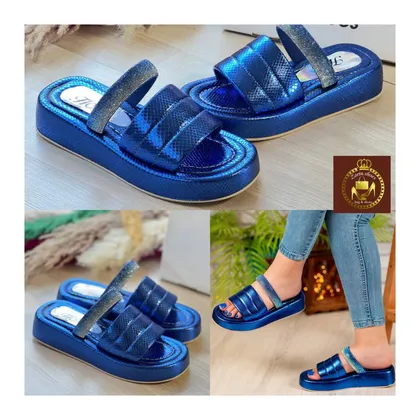 صندل دمپایی اسپرت نگینی زنانه