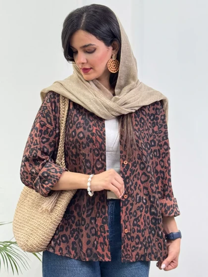 مانتو شومیزی پلنگی