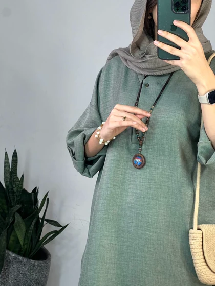 مانتو جلو دکمه لیانا 3