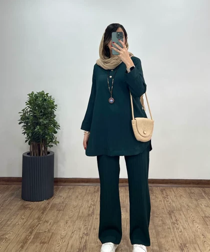 ست مانتو و شلوار نغمه(ایراد دار)