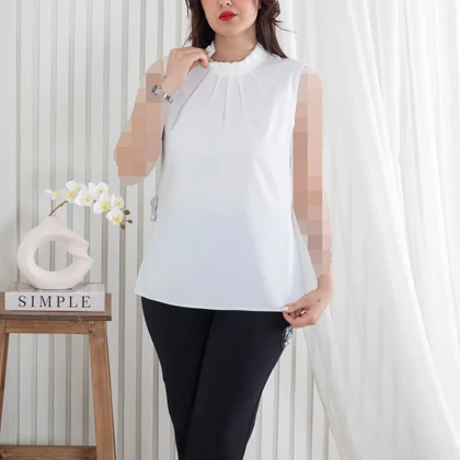 تاپ زنونه الیزا یقه چین‌دار NAFIS DRESS