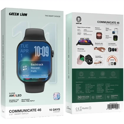 ساعت هوشمند گرین لاین Green Lion اصل مدل GL-SW11A سایز 46 اینچ