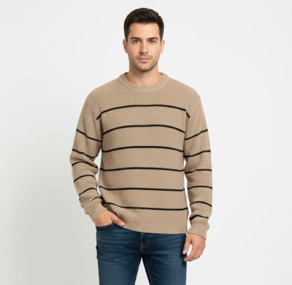 بافت یقه گرد رینگی ریز